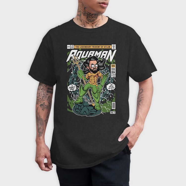 Aquamans Trident, Tricou Barbati (Unisex)