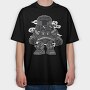 Cyberpunk Warrior 1, Tricou Oversize Barbati (Unisex)