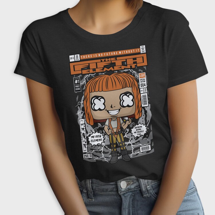 Futuristic Pop Art Girl, Tricou Femei