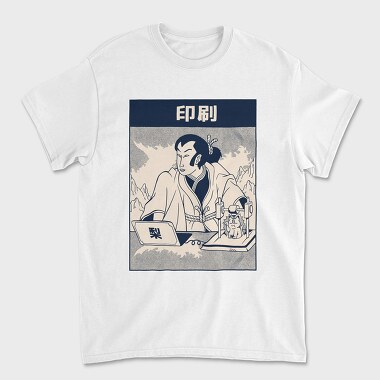 Samurai Printer 3d, Tricou Barbati (Unisex)