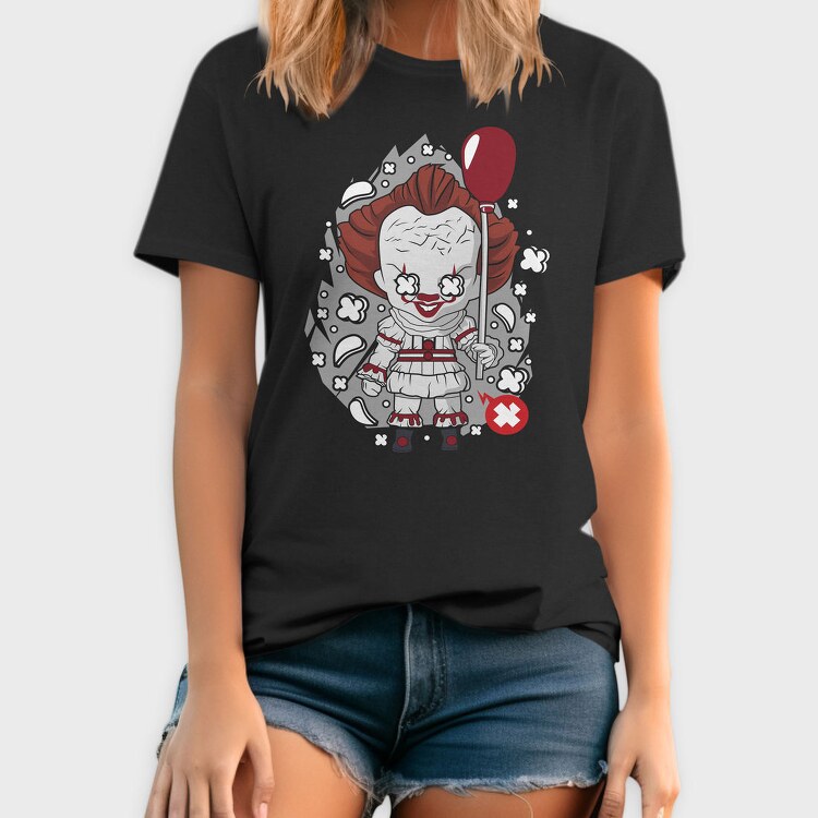 Pennywise Clown Balloon, Tricou Barbati (Unisex)