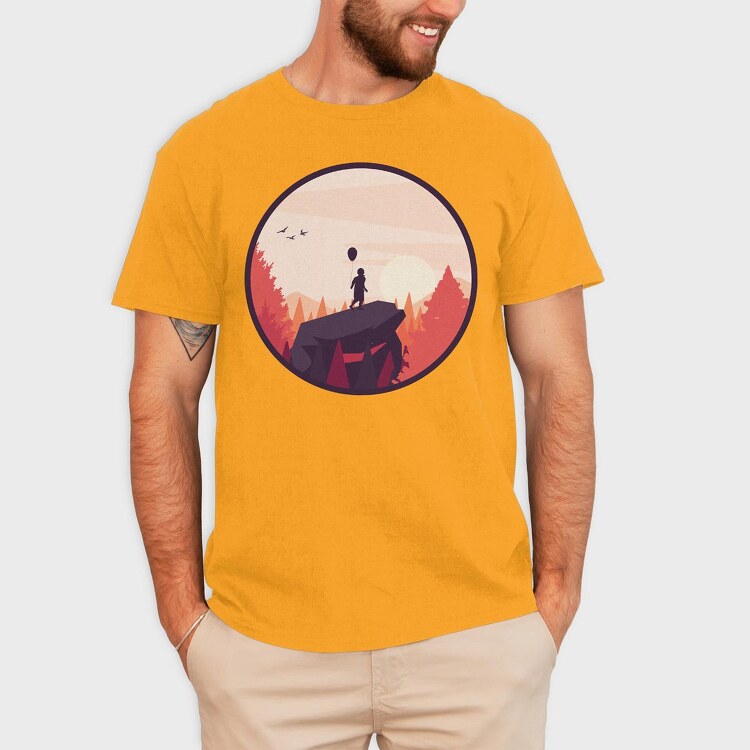 Mountain Boy, Tricou Barbati (Unisex)