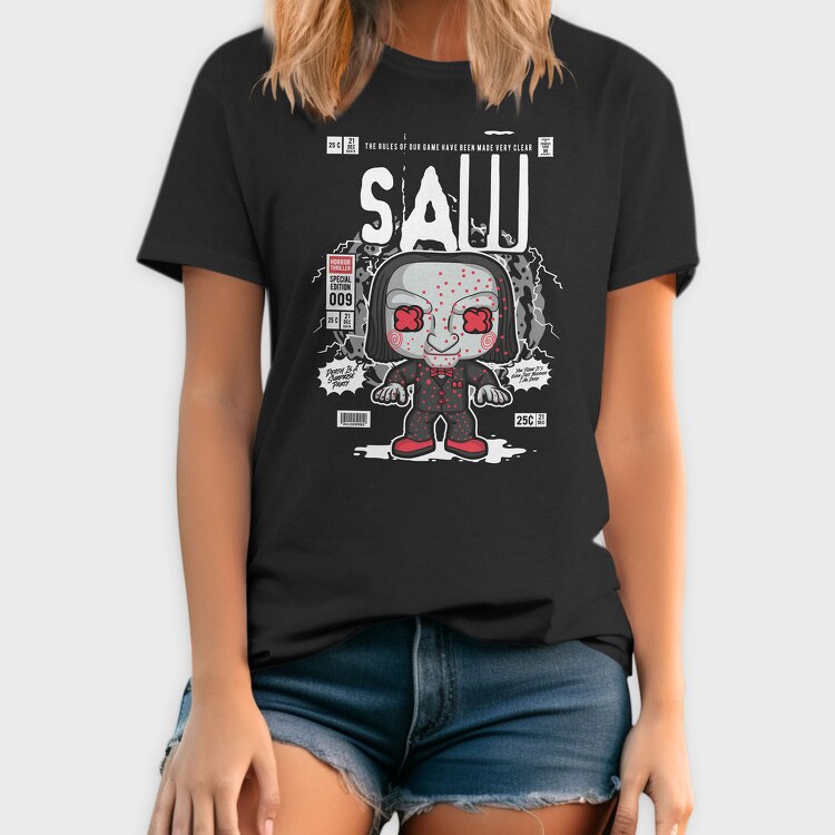 Saw Horror Icon, Tricou Barbati (Unisex)