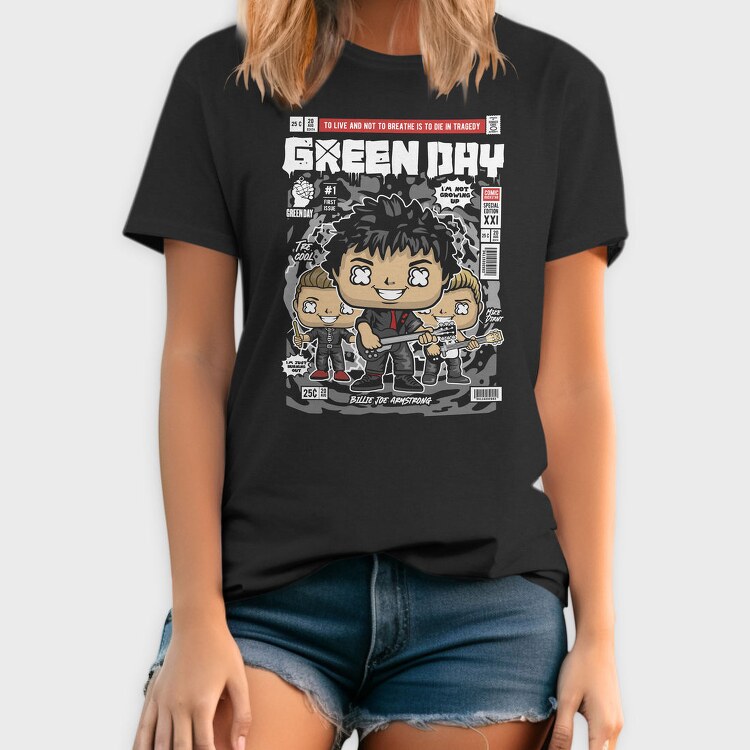 Green Day Comic Pop, Tricou Barbati (Unisex)
