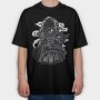 Darth Rockstar, Tricou Oversize Barbati (Unisex)