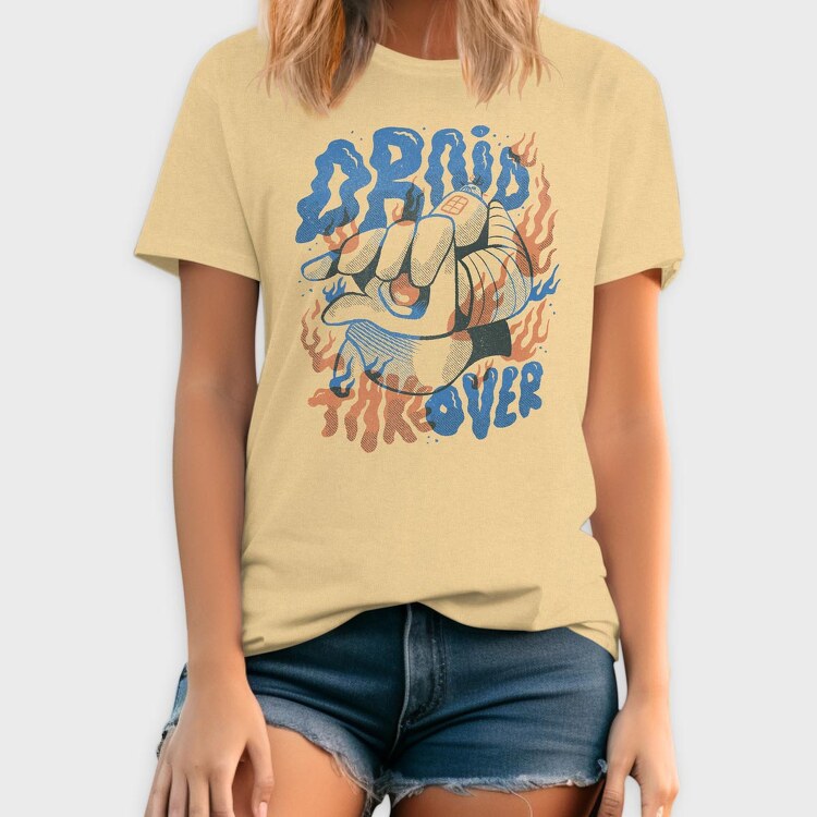 Robot Invasion 07, Tricou Barbati (Unisex)