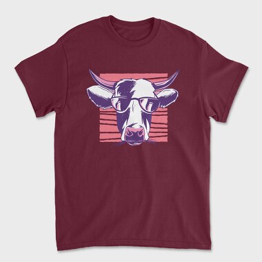 Cow Galasses, Tricou Barbati (Unisex)