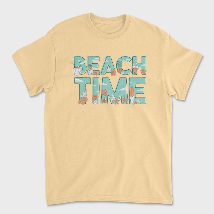 Beach Time, Tricou Barbati (Unisex)
