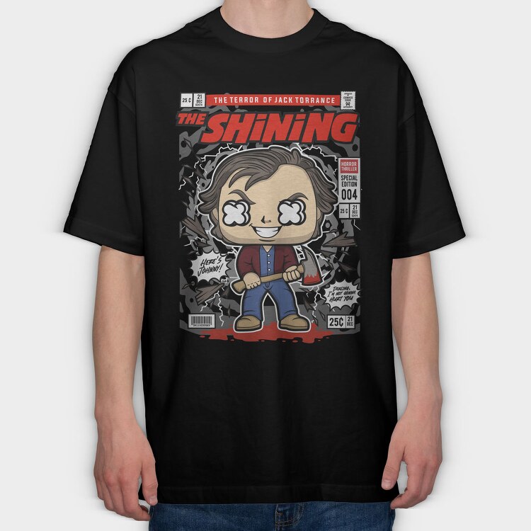 The Shining Horror Comic, Tricou Oversize Barbati (Unisex)
