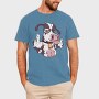 Cow Cartoon Middle Finger, Tricou Barbati (Unisex)