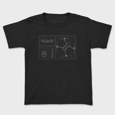 Drone Blueprint, Tricou Copii