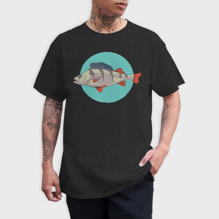 Flussbarsch Fish, Tricou Barbati (Unisex)