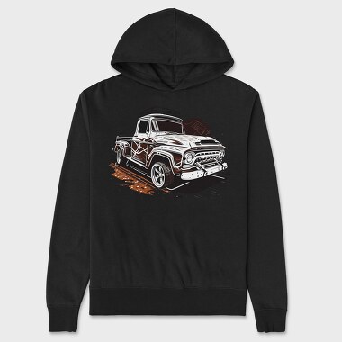 Classic 4X4 Truck With Luxury Rims, Hanorac Oversize Barbati (Unisex)