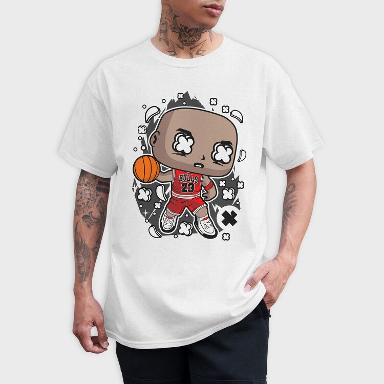 Bball King Chibi, Tricou Barbati (Unisex)
