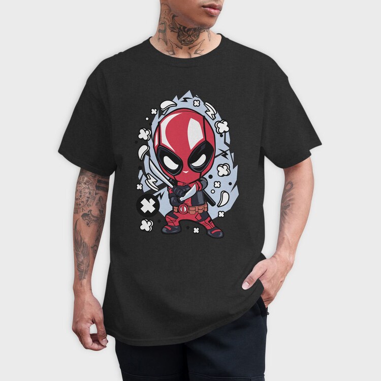 Deadpool Chibi Blade, Tricou Barbati (Unisex)