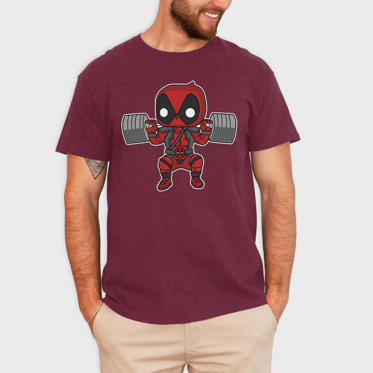Deadpool Gym Hero, Tricou Barbati (Unisex)