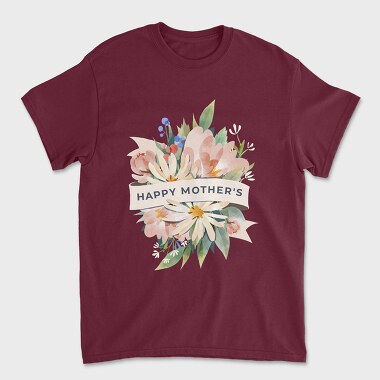 Watercolor Flowers Mother 1, Tricou Barbati (Unisex)