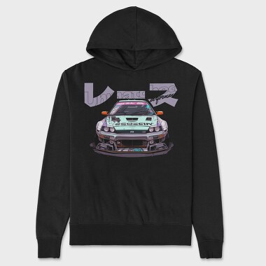 Japanese Car Manga, Hanorac Oversize Barbati (Unisex)