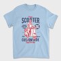 Vintage Scooter, Tricou Barbati (Unisex)