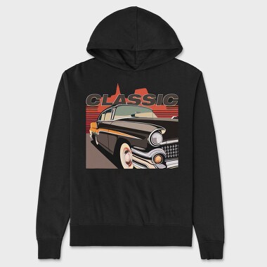 60S Classic Car Classic Cool, Hanorac Oversize Barbati (Unisex)