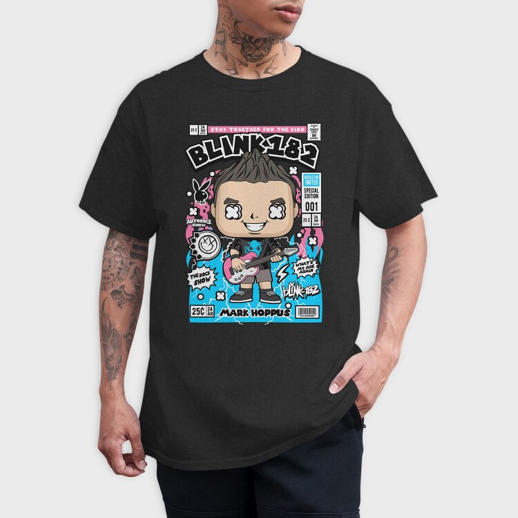 Blink182 Pop Vinyl, Tricou Barbati (Unisex)