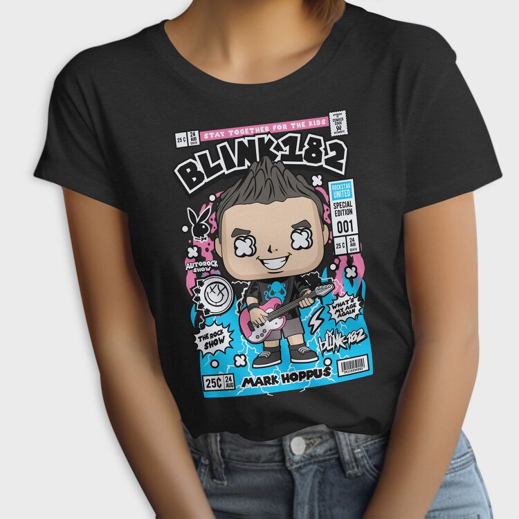 Blink182 Pop Vinyl, Tricou Femei