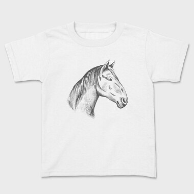 Tricou Copii, Horse Hand Draw