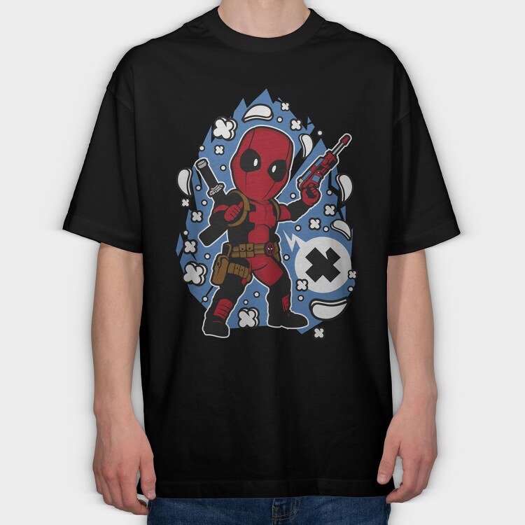 Deadpool X Force, Tricou Oversize Barbati (Unisex)