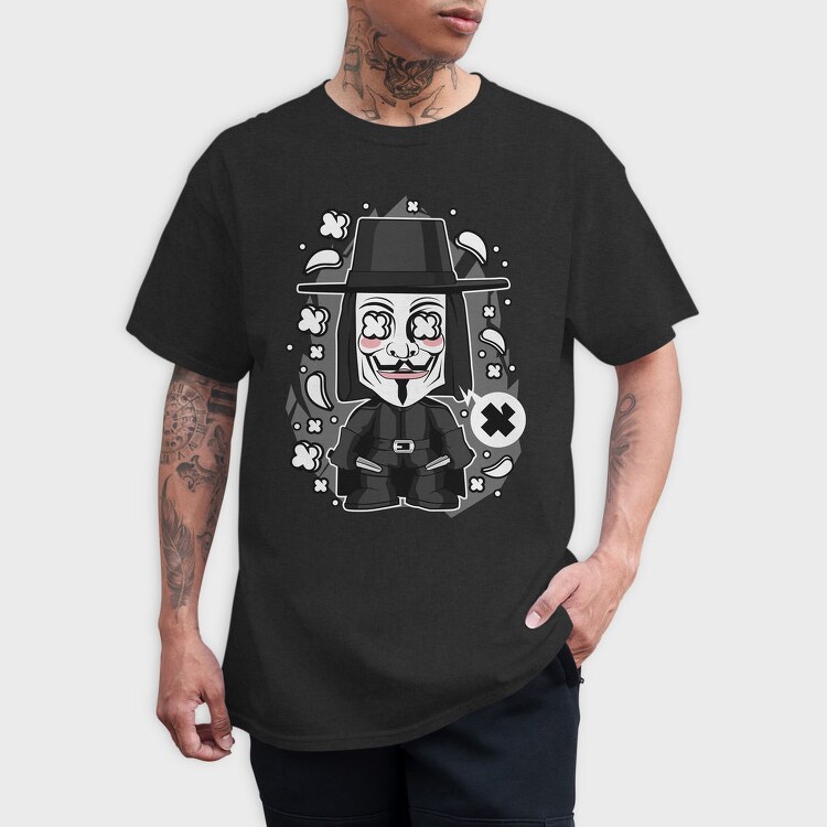 V For Vendetta, Tricou Barbati (Unisex)