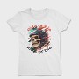Motorcycle Helmet Skull Ride or Die, Tricou Femei