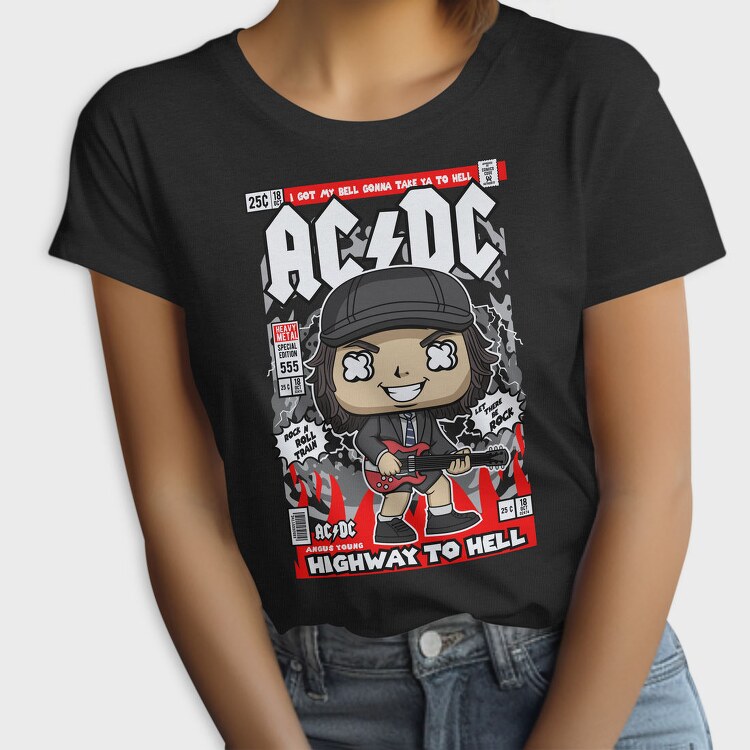 Highway To Hell Rockstar, Tricou Femei