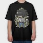 Pumpkin Battle Knight, Tricou Oversize Barbati (Unisex)