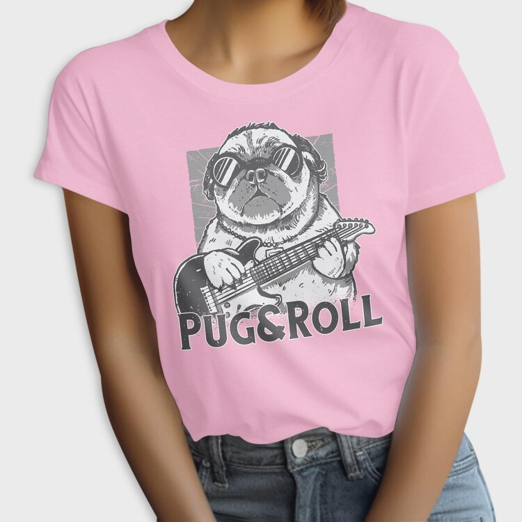 Pug And Roll, Tricou Femei