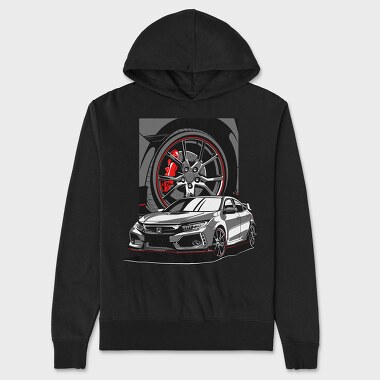 CIVIC TURBO, Hanorac Oversize Barbati (Unisex)