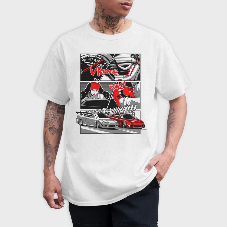 Comic Drift, Tricou Barbati (Unisex)