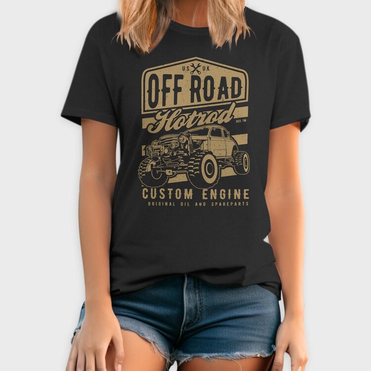Offroad Hotrod, Tricou Barbati (Unisex)