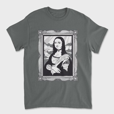 Tricou Barbati (Unisex), Gothic Mona Lisa