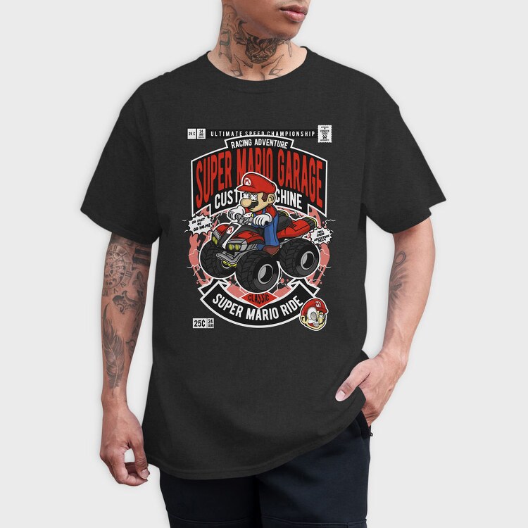 Mario Monster Race, Tricou Barbati (Unisex)