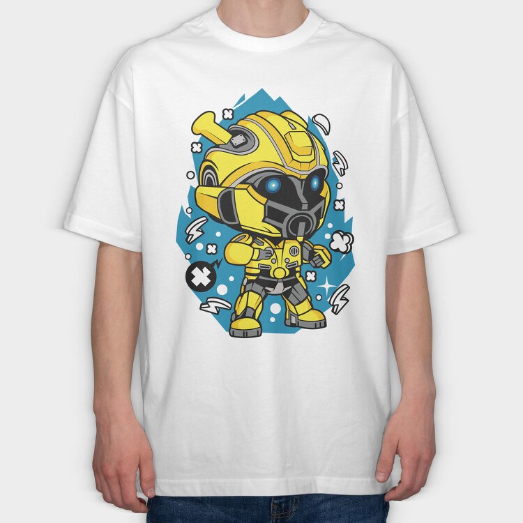 Bumblebee Burst, Tricou Oversize Barbati (Unisex)