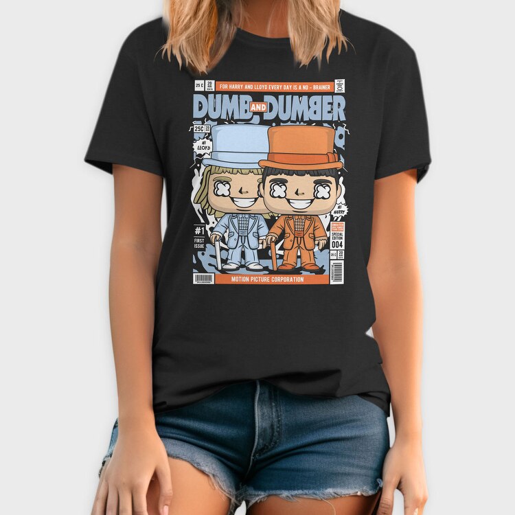 Dumb And Dumber Pop Art, Tricou Barbati (Unisex)