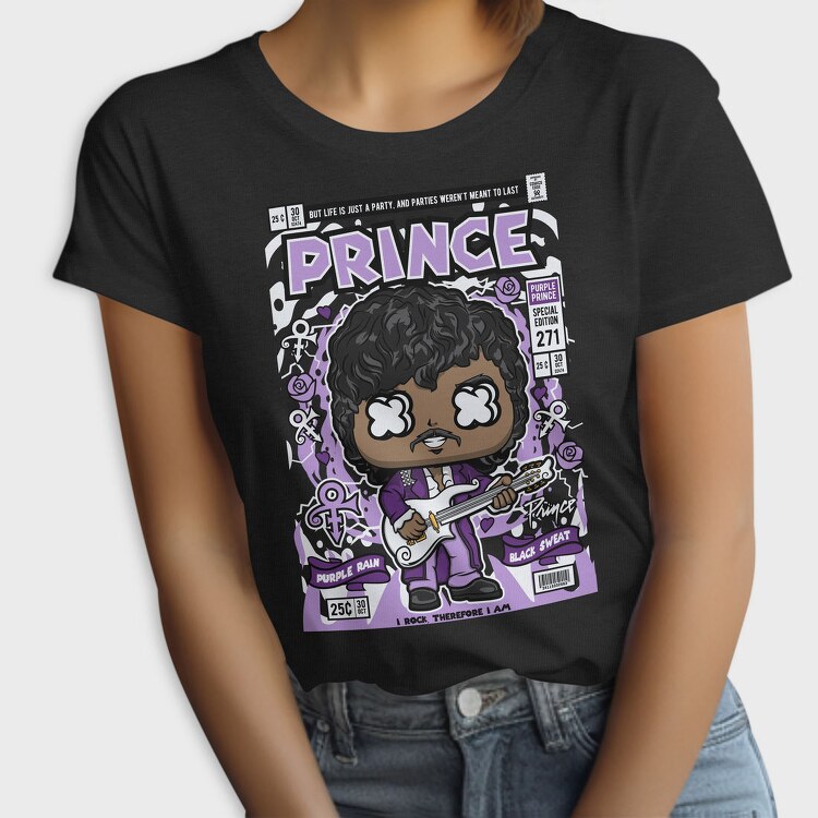 Purple Prince Pop Vinyl, Tricou Femei