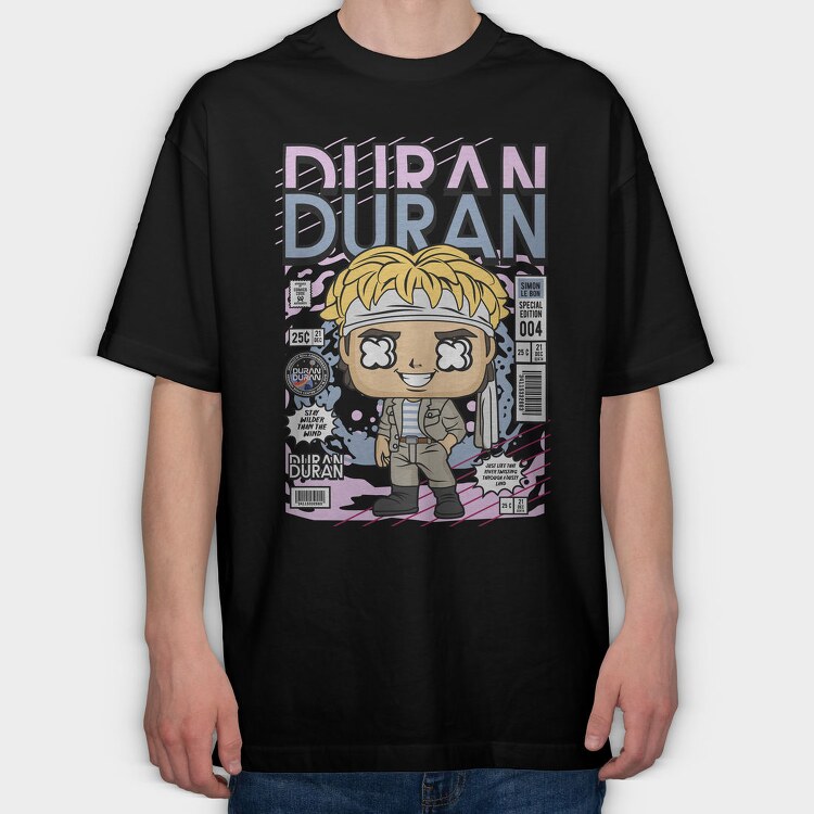 Duran Duran Comic Pop Art, Tricou Oversize Barbati (Unisex)