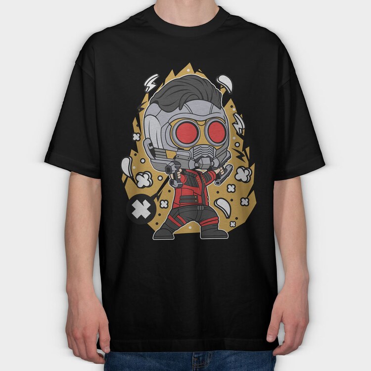 Starlord Pop Art, Tricou Oversize Barbati (Unisex)