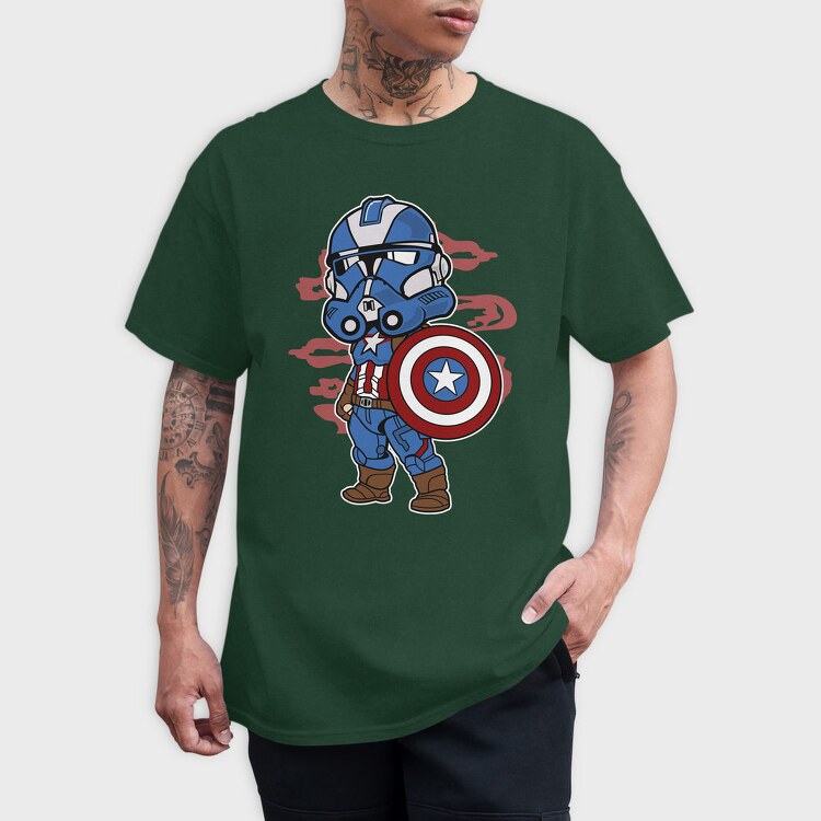 Captain America Stormtrooper, Tricou Barbati (Unisex)