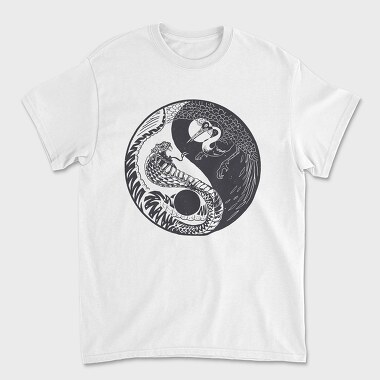 YingYang Crane Snake, Tricou Barbati (Unisex)