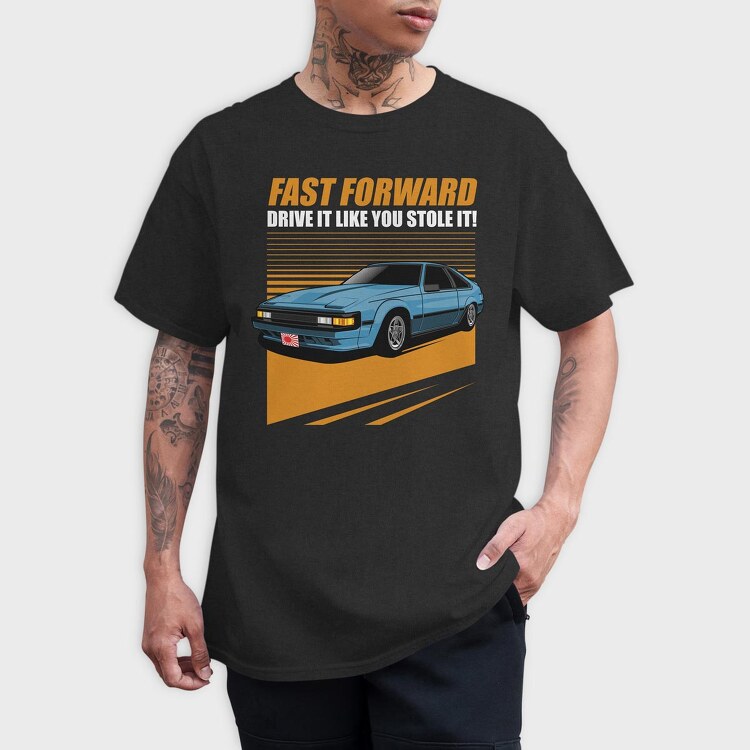 Toyota Supra MK2, Tricou Barbati (Unisex)