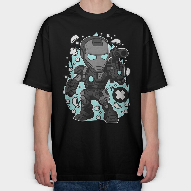 Iron Man X Force, Tricou Oversize Barbati (Unisex)