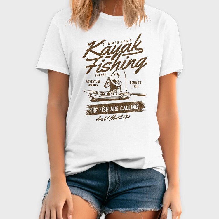 Kayak Fishing, Tricou Barbati (Unisex)