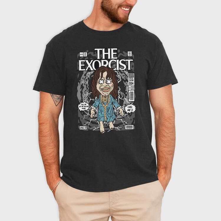 Exorcist Comic Horror, Tricou Barbati (Unisex)