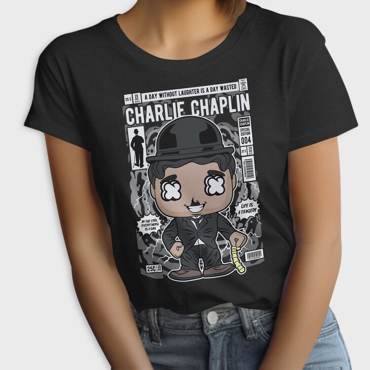 Charlie Chaplin Comic, Tricou Femei